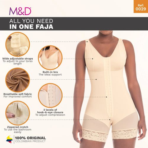 MYD 0029 | Mid Thigh Body Shaper for Women • Powernet