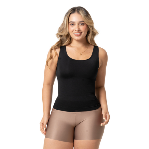 Sonryse TJ06L5 | Camisilla Moldeadora Seamless para Mujer. Brasier Integrado. Compresión Firme. Uso Diario • Nylon Premium