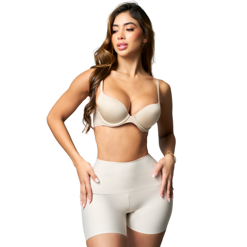 Salome 020879 | Short Levanta Cola Scrunch. Antirosaduras. Cintura Alta. Invisible Bajo la Ropa • Microfibra Premium