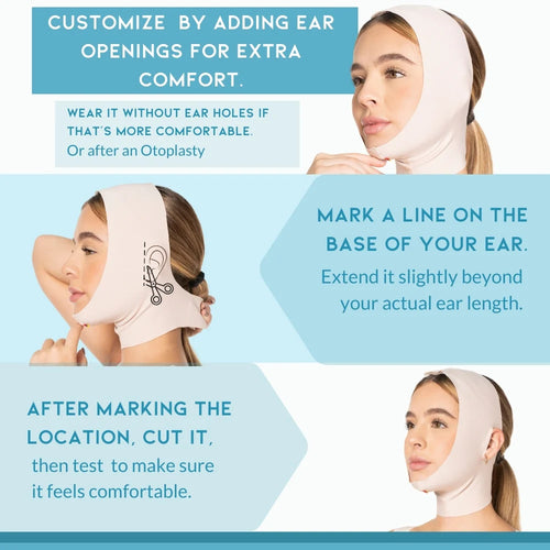 SONRYSE MAC31VE | Chin Lift Lipo Compression Strap Post Surgery Recovery