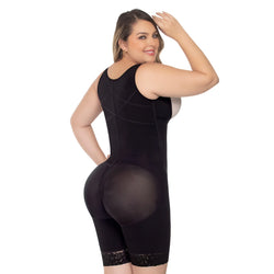 UpLady 6262 | Tummy Control Shapewear Open Bust Bodysuit for Women Knee Lenght • Stage 3