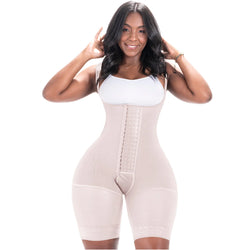 Bling Shapers 098BF | Reloj de Arena • Faja Colombiana. Corte a Medio Muslo. Para Mujeres de Caderas Anchas y Cintura Pequeña. BBL. Uso Diario • Powernet.