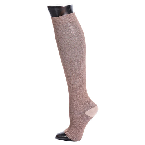 Be Shapy BSH-D4CDL310M | 2 Pack Compression Socks Open Toes Knee High Support Stockings Medias de Compresión con Abertura en Dedos