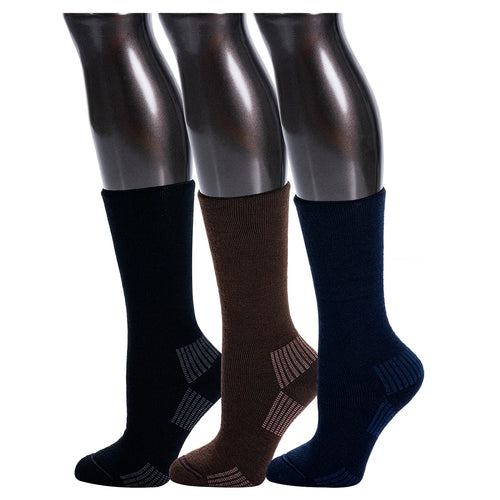 Be Shapy T1CPDE01B | 3 Pack  Diabetic Mid Calf Socks Medias para Diabeticos