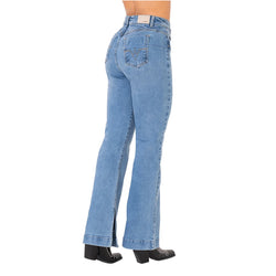 LOWLA 212358 | Bum Lift Mom Flare Colombian Jeans with Ankle Openings