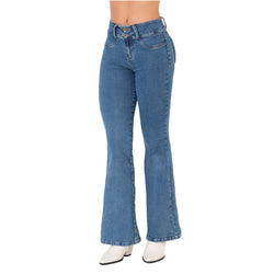 LOWLA 212357 | Bum Lift Flare Colombian Jeans with Removable Pads