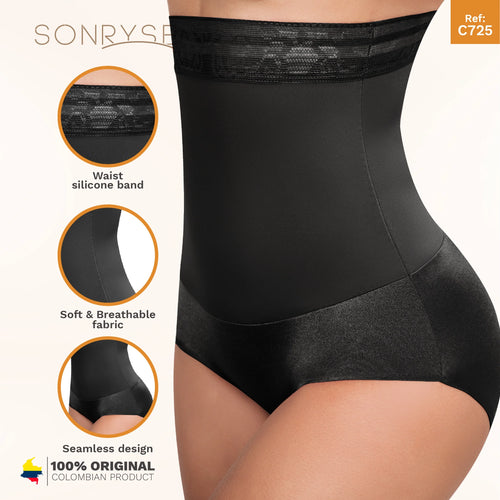 SONRYSE 725 | High Waisted Body Shaper Panties for Women Butt Lifter • Tummy Control • Daily Use