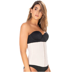 Diane & Geordi 002396 | Women's Shapewear Waist Cincher • Open Bust Waist Trainer •  Latex