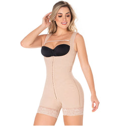 Diane & Geordi 002406 | Women's Postpartum Tummy Control Bodysuit • Mid-Thigh Body Shaper for Women • Powernet