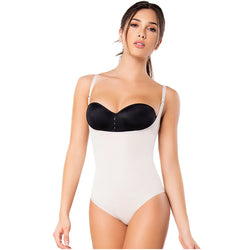 Diane & Geordi 2384 | Daily Use Tummy Control Shapewear for Women • Open Bust Panty Bodysuit • Latex