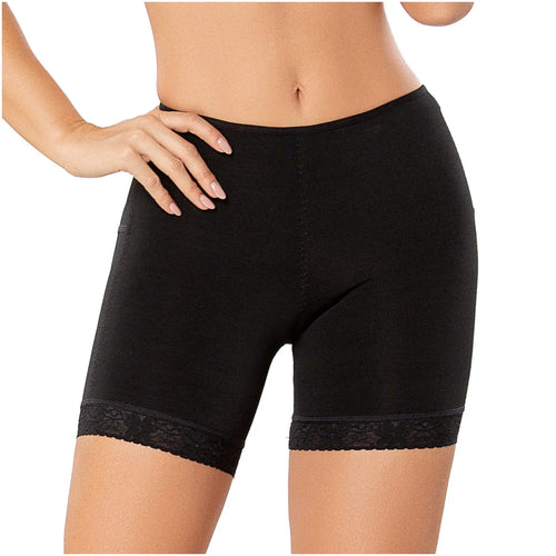 Diane & Geordi 2398F | Seamless Butt Lifting Shaper Shorts • Mid Thigh Extra Firm Shapewear for Women • Powernet