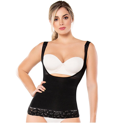 Diane & Geordi 2410 | Posture Corrector Women's Vest • Slimming Torsette Shapewear for Women • Powernet