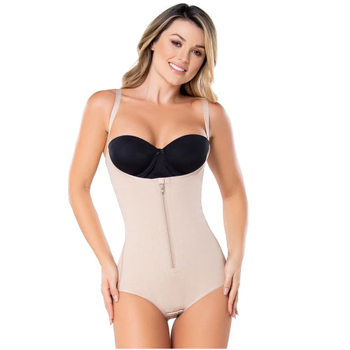 Diane & Geordi 2411 | Women's Tummy Control Butt Lifting Bodysuit • Postpartum Colombian Girdle • Powernet