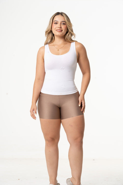 Sonryse TJ06L5 | Camisilla Moldeadora Seamless para Mujer. Brasier Integrado. Compresión Firme. Uso Diario • Nylon Premium