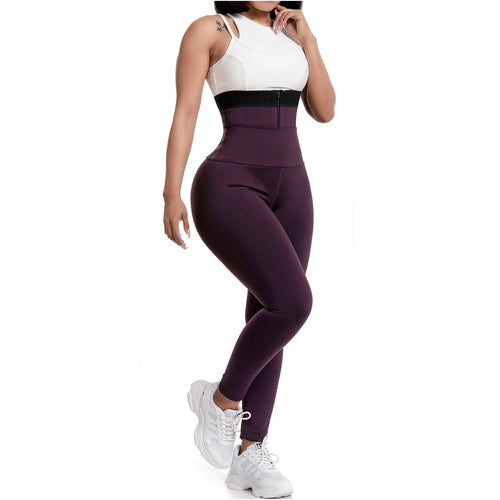 FLEXMEE 946704 | Athletic Leggings High Waist Sports Womens Activewear • Shape Line