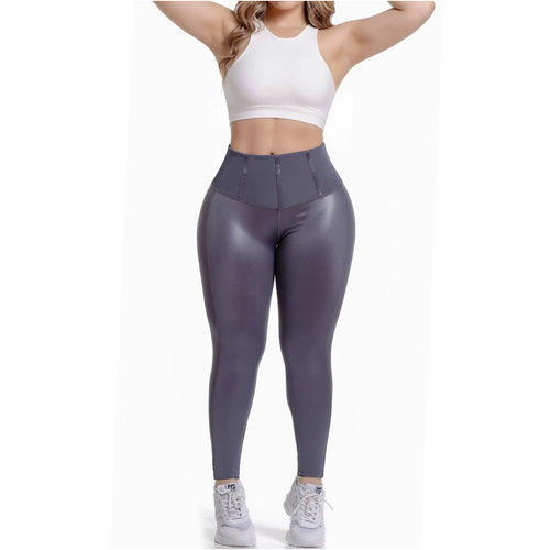 FLEXMEE 946705 | High Waisted Leggings With Tummy Control Activewear Sports Womens • Shape Line