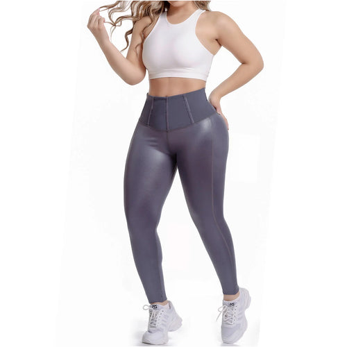 FLEXMEE 946705 | High Waisted Leggings With Tummy Control Activewear Sports Womens • Shape Line