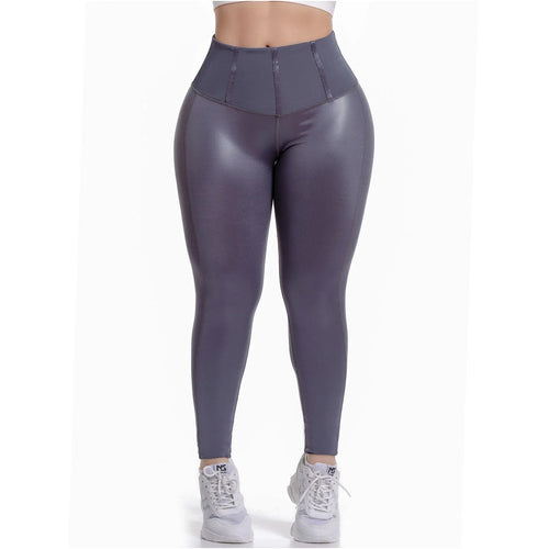 FLEXMEE 946705 | High Waisted Leggings With Tummy Control Activewear Sports Womens • Shape Line