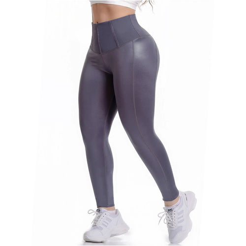 FLEXMEE 946705 | High Waisted Leggings With Tummy Control Activewear Sports Womens • Shape Line