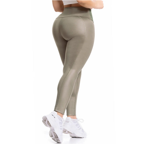 FLEXMEE 946705 | High Waisted Leggings With Tummy Control Activewear Sports Womens • Shape Line