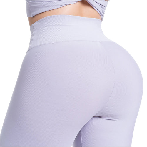 FLEXMEE 946749 | Sports Leggings Activewear High Waisted with Tummy Control Lace Up Waistband • Comfort Line