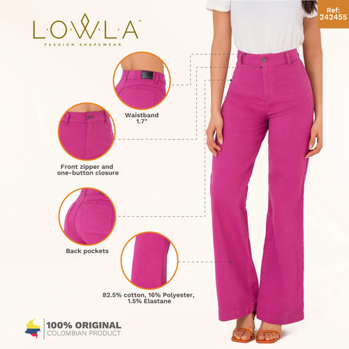 LOWLA 242455 | High Waisted White Straight Leg jeans for Women