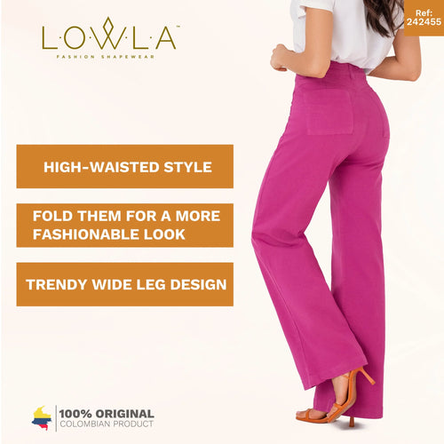 LOWLA 242455 | High Waisted White Straight Leg jeans for Women