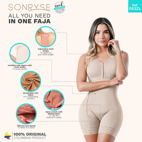 SONRYSE TR53ZL | Colombian Shapewear for Women • Post Surgery & Everyday Use • Triconet