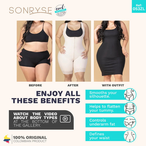 SONRYSE TR53ZL | Colombian Shapewear for Women • Post Surgery & Everyday Use • Triconet