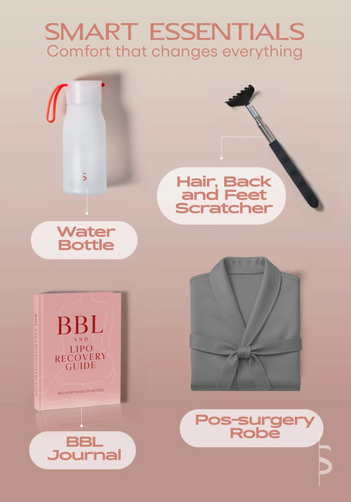 Be Shapy | Kit Postquirúrgico BBL Premium (2 Fajas Incluidas) | Recuperación Completa Lipo, BBL & Post-Op