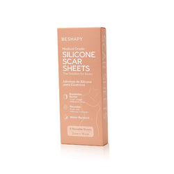 Be Shapy | Láminas de Silicona Médica para Cicatrices (Set x4) | Reutilizables, Impermeables • Postquirúrgico & Postparto