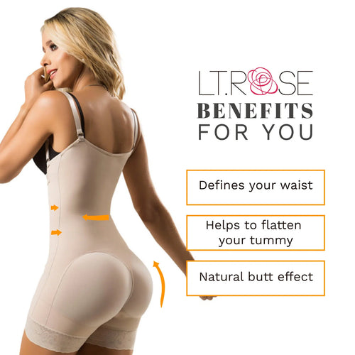 LATY ROSE 21111 | Open Bust Butt Lifting Colombian Shapewear for Women • Everyday Use & Postpartum