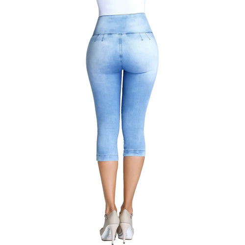 LOWLA 239257 | Colombian Butt Lifter Capri Skinny Jeans with Inner Girdle