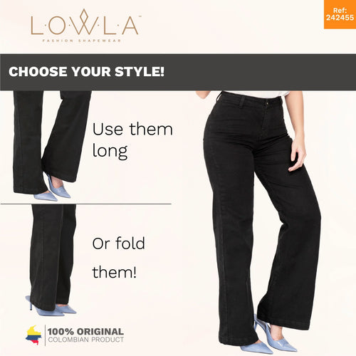 LOWLA 242363 | High Waisted White jeans for Women Straight Leg