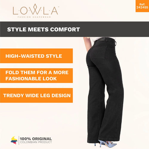 LOWLA 242363 | High Waisted White jeans for Women Straight Leg