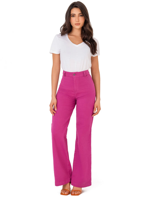 LOWLA 242455 | High Waisted White Straight Leg jeans for Women