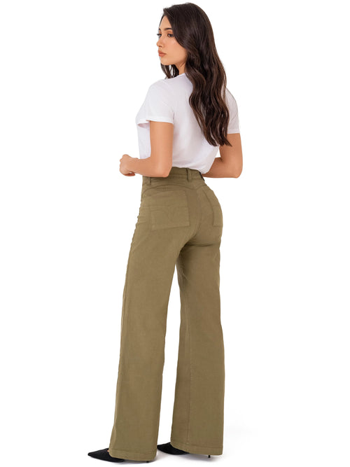 LOWLA 242455 | High Waisted White Straight Leg jeans for Women