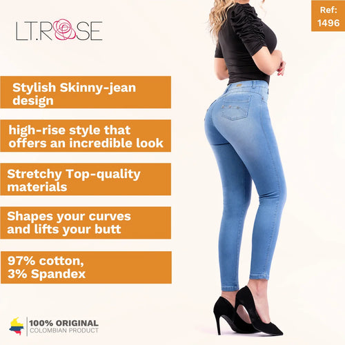 LATY ROSE 1496 | Colombian Butt Lifting Skinny Jeans for Women