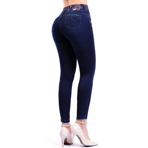 LATY ROSE 1502 | Mid Rise Skinny Butt Lifting Jeans for Women