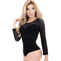 LATY ROSE 20805 | Long Sleeves Round Neck Shaping Bodysuit for Women • Daily Use