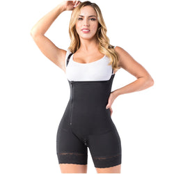 LATY ROSE 21121 | Faja Colombiana, Compresión Alta, Tirantes Ajustables, Control Abdominal, Cierre Lateral, Levanta Glúteos, Ideal para Uso Diario, Postquirúrgico y Postparto. • Powernet