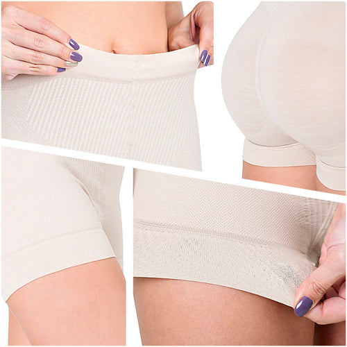 LATY ROSE 21996 | High Waist Butt Lifting Shaping Shorts Mid Thigh Shapewar Fupa Control for Women • Daily Use