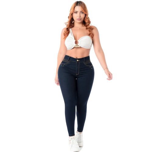 LATY ROSE 2402 | Colombian Jeans for Women Butt lift High Waist Tummy Control