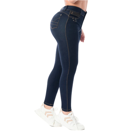 LATY ROSE 2402 | Colombian Jeans for Women Butt lift High Waist Tummy Control