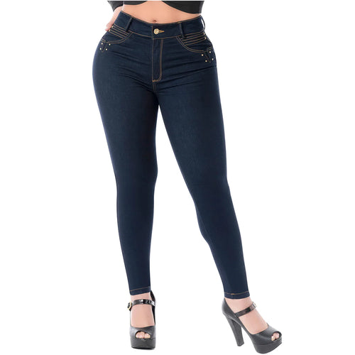 LATY ROSE 2402 | Colombian Jeans for Women Butt lift High Waist Tummy Control