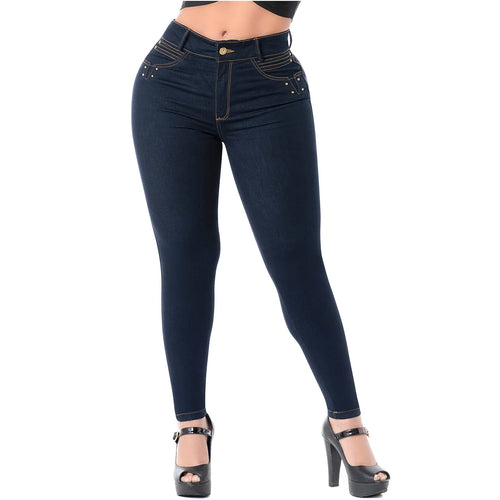 LATY ROSE 2402 | Colombian Jeans for Women Butt lift High Waist Tummy Control