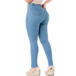 LATY ROSE 2404 | Colombian Jeans Butt Lift High Waisted Tummy Control Levanta Cola