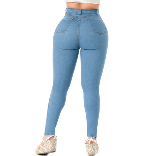 LATY ROSE 2404 | Colombian Jeans Butt Lift High Waisted Tummy Control Levanta Cola