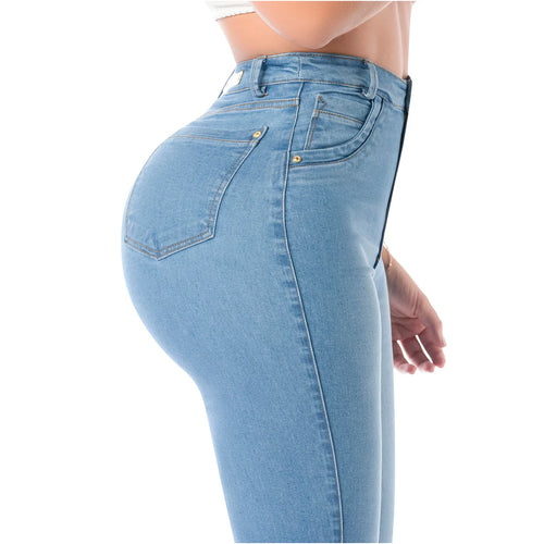 LATY ROSE 2404 | Colombian Jeans Butt Lift High Waisted Tummy Control Levanta Cola