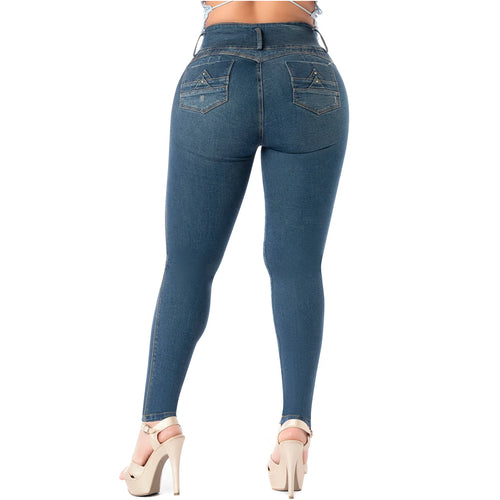 LATY ROSE 2405 | Colombian Jeans Levanta Cola Butt Lift High Waist Tummy Control